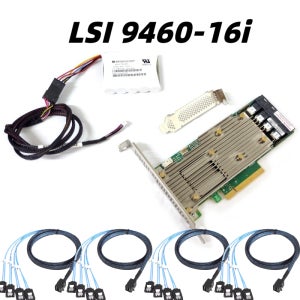 LSI 9460-16i 4GB RAID 컨트롤러 12Gbps SATA SAS 트라이 모드 NVME PCIe 카드