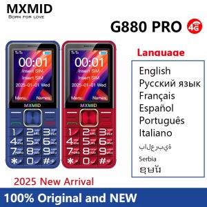 MXMID G880 PRO 2.4인치 4G 피처폰 플래시라이트 큰 버튼 6800mAh 장시간 대기 저렴한 휴대폰 판매 중
