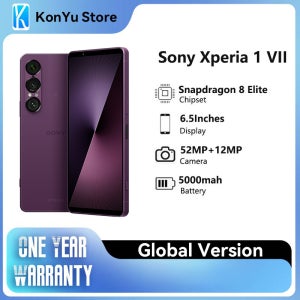 오리지널 소니 엑스페리아 1 VII 언락 5G 120Hz 52+12MP 스냅드래곤 8 엘리트 6.5인치 FHD+HDR OLED 디스플레이 5000mAh 안드로이드
