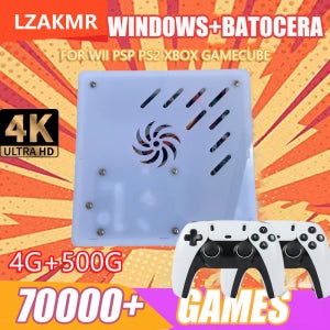 X8 레트로 게임 콘솔 4K HD 4G/8G RAM 60개 에뮬레이터 500GB 저장공간 70000+ 클래식 게임 Wii PS2 DC PSP NGC XBOX용 휴일 선물