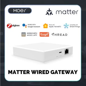 MOES Matter Gateway, Tuya Zigbee를 통한 스마트 홈 제어, Siri를 통한 음성 제어, HomeKit, SmartThings, Google Assistan