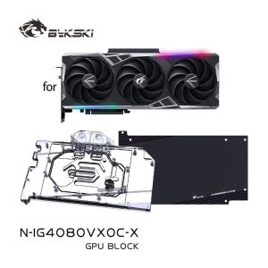 컬러풀 지포스 RTX 4070/4080 슈퍼 불칸/넵튠/어드밴스드 OC GPU 카드용 바이크스키 N-IG4080VXOC-X 워터 블록 / 구리 냉각