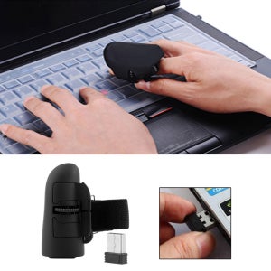 범용 2.4GHz USB 무선 손가락 반지 광학 미니 마우스 1600 인치 당 점 노트북 노트북 태블릿 데스크탑 PC 마우스