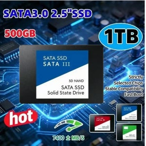 500GB 1TB SSD 솔리드 스테이트 드라이브 SATA III 2.5인치 내장 하드 디스크 고속 내장 SSD 하드 드라이브 노트북 데스크탑 PC용