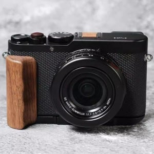 Leica D-LUX8 에보니 월넛 우드 카메라 클램프 핸드 그립 L 플레이트 브래킷, 초경량 알루미늄 거치대 베이스, D-LUX7 맞지 않음