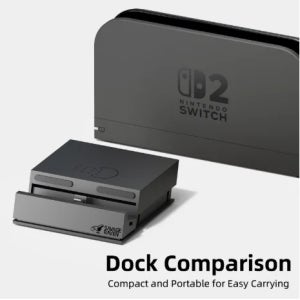 스컬앤코 세이베이브 레이븐 점프게이트 독 USB C 허브 휴대용 스탠드 도킹 스테이션 (스위치 2 및 OLED 게임 액세서리용)