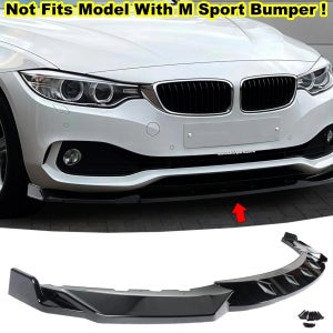 BMW 4 시리즈 F32 F33 F36 420i 428i M 스포츠 2014-2020 프론트 범퍼 스포일러 안개등 그릴 커버 에어 나이프 스플리터 바디 키트