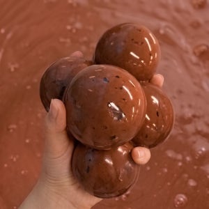 🍫초코볼크런치슬랑이 3종세트🍫 슬라임+말랑이 액괴, 팔레트슬라임