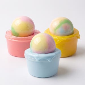 🍬코튼캔디왁뿌슬라임 3종세트🍬 왁뿌+슬라임 액괴, 팔레트슬라임