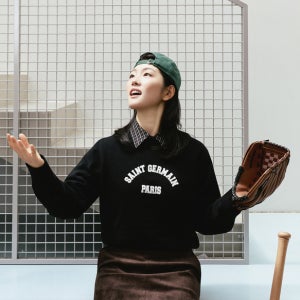 레터링 패치 라운드넥 니트_ASKPOQ31090