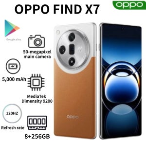 2026년형 OPPO Find X7 스마트폰 (글로벌 버전) 100W 고속 충전, 디멘시티 9300 칩, 8GB+256GB 탑재