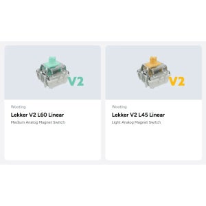우팅 레커 V2 마그네틱 스위치 (마그네틱 키보드 게이밍 사무용 리니어 스위치 L45cN-L60cN)
