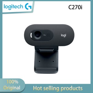 로지텍 C270i HD 카메라 USB 노트북 데스크탑 카메라 화상 통화 회의 홈 온라인 강좌 카메라 (마이크 소음 감소 기능 포함)