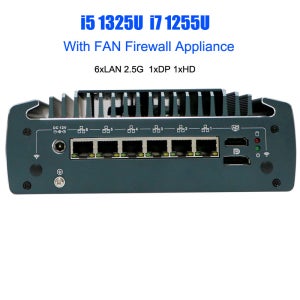 방화벽 어플라이언스 소프트 라우터 미니 PC 인텔 I5 1235U I7 1255U 6포트 2.5GbE I225 DDR4 HDMI2.1 DP1 4A OPNsense PfSense 지