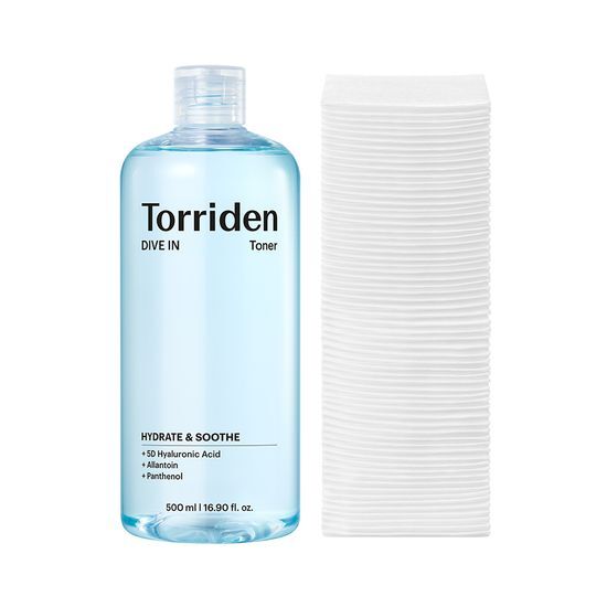 [NEW] 토리든 다이브인 저분자 히알루론산 토너 500ml 기획 (+늘어나는 화장솜 60매)