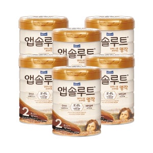 리뉴얼 앱솔루트 명작 2FL 분유 2단계 800g 6개