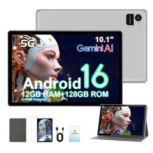 CRELANDER 16 태블릿 10인치 디스플레이 터치스크린 RAM 12(4GB+8GB 확장), ROM 128GB+TF 1TB 확장 지원(TF 카드 미포함) WIFI,