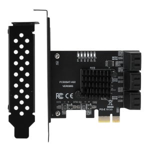 6G 확장 카드 전자 부품 확장 카드 PCI-E - 6포트 SATA3.0 하드 디스크 6G ASM1166 마스터 GEN3 1 x 인터페이스