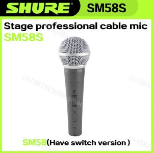 SHURE SM58 전설적인 보컬 다이나믹 유선 마이크 고품질 전문 DJ 카디오이드 마이크 가라오케 KTV 무대 쇼 교회
