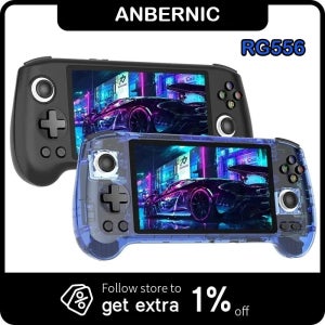 ANBERNIC RG556 휴대용 게임 콘솔 5.48인치 AMOLED 1080*1920 화면 안드로이드 5500mAh 휴대용 비디오 게임 플레이어 AI 어시스턴트