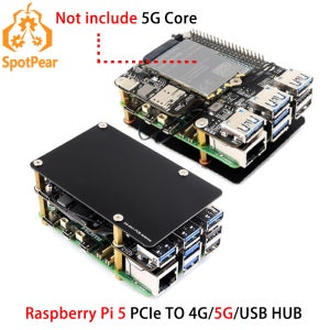 라즈베리 파이 5 PCIe to M.2 USB 3.2 허브, 심콤 퀘텔 4G, 5G 모듈용
