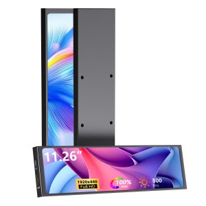 11.26인치 1920×440 FHD IPS 미니 와이드 모니터(PC 케이스용) HDMI 및 Type-C 기능을 갖춘 제품으로, Aida64 실시간 CPU 및 GPU를 지원합니다.