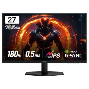 알파스캔 QHD AOC 게이밍 180 FAST IPS 프리싱크 AI HDR 무결점 모니터  68.5cm  Q27G40E
