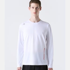 [데상트] 퀵드라이 흡습속건 긴팔 티셔츠 화이트 SR323RTL71 SR323RTL71_WHT0