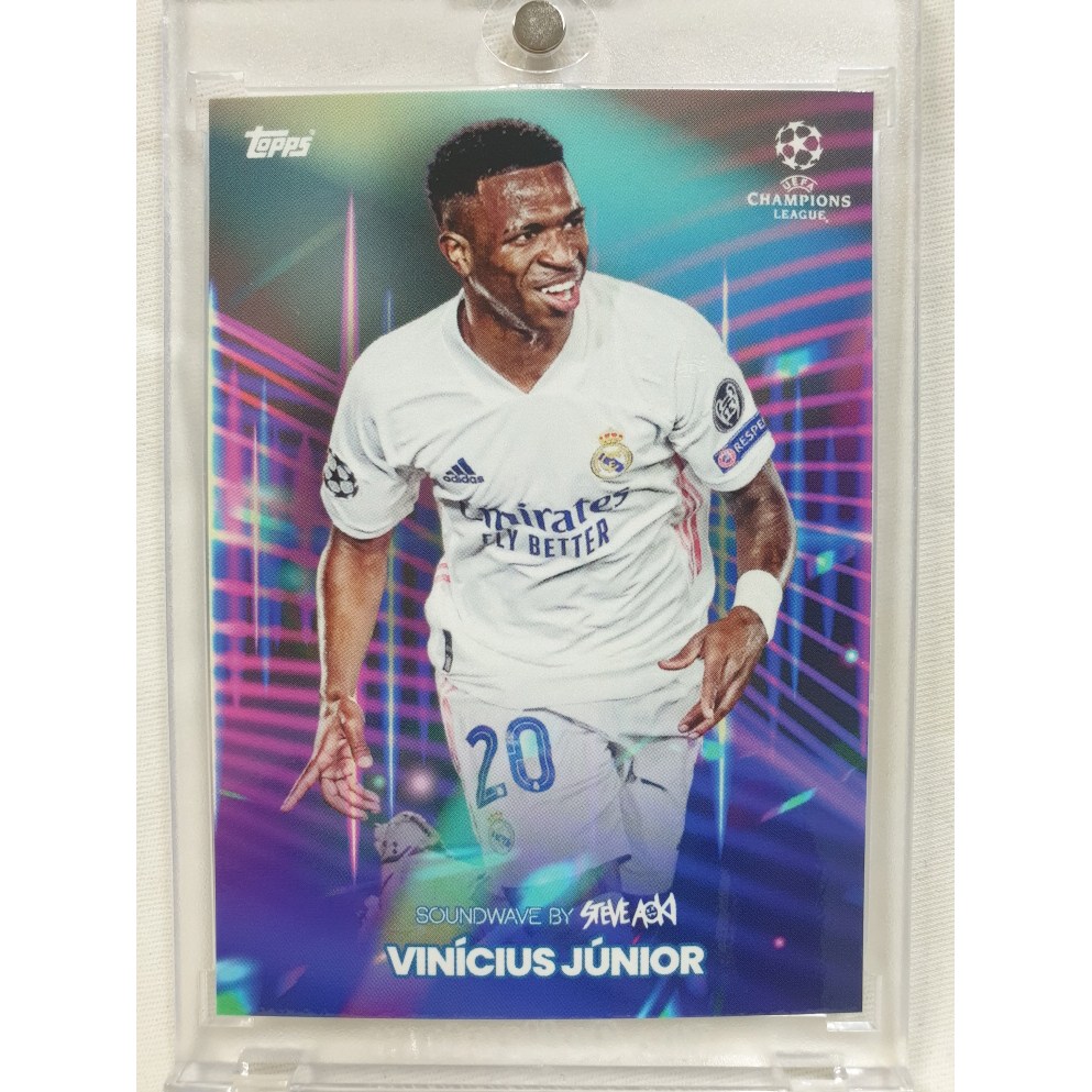2020-21 Topps Football Festival Steve Aoki 탑스 페스티벌 비니시우스 BY 스티브 아오키 레알 마드리드 UEFA 챔피언스리그 유럽 축구 카드  1개