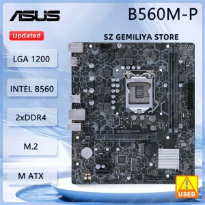 ASUS B560M-P 메인보드 인텔 B560 LGA1200 DDR4 M.2 지원 코어 i3-10100F 코어 i3-10300 코어 i5-11500 코어 i7-10700 CPU