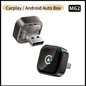 2-in-1 무선 CarPlay 어댑터 유선에서 무선으로 변환 BT 5.4 5G WiFi 고속 자동 연결 플러그 앤 플레이 아이폰 차량용 스테레오용