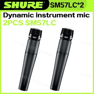 2PCS SHURE SM57 전설적인 다이나믹 마이크 전문 유선 핸드헬드 카디오이드 가라오케 마이크 스테이지 스튜디오 녹음