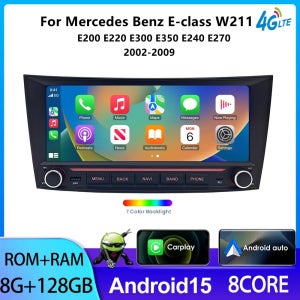 벤츠 E클래스 W211 E200 E220 E300 E350 E240 E270 E280 CLS 클래스 W219용 무선 카플레이 안드로이드 카오디오 스테레오
