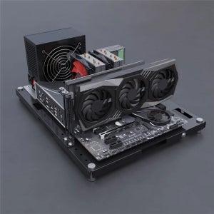 PC 테스트 오픈 섀시 랙 벤치 오픈 프레임 DIY 게임용 컴퓨터 오픈 케이스 지원 마더보드 ATX MATX