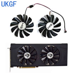 새로운 95MM 4PIN CF1010U12S HIS Radeon RX5700 5700XT IceQ X2 그래픽 카드에 적합