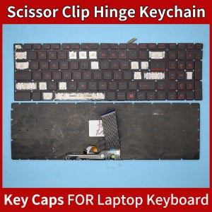 MSI GE75 GP73 17E7 17F2 17F4 7RFX GP65 GF75 GS75 GP75 키캡 힌지용 교체 키캡 키캡 시저 클립 힌지