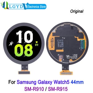 Samsung Galaxy Watch5 44mm, SM-R910 SM-R915 시계 LCD 디스플레이 전체 조립 교체 부품 용 1.4 인치 슈퍼 AMOLED 화면