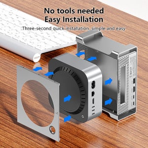 Mac Mini 확장 NVMe SSD 인클로저 Type-C 도킹 스테이션 M4 케이스 브래킷 USB-C 장치용 SD4.0 다기능 컨버터