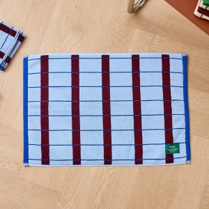 [모던하우스]STF 멀티체크 타월발매트 BLUE 45X65cm BG2026047