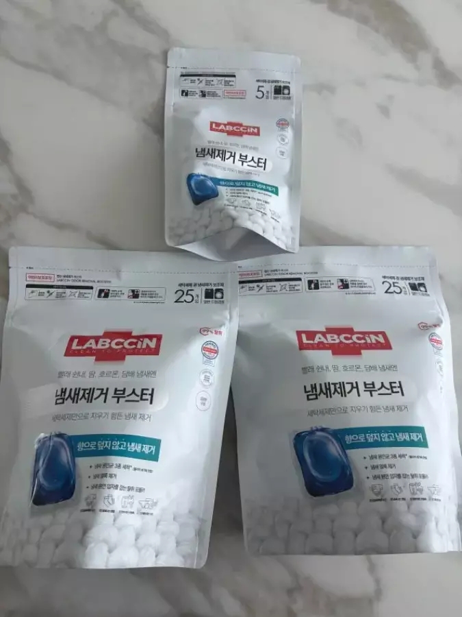 랩신 냄새제거부스터 캡슐세제 무향 25입+5개입 증정 (10,800원) (무료)