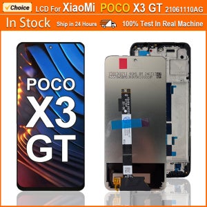 샤오미 포코 X3 GT LCD 디스플레이 프레임용 6.6인치 디스플레이 21061110AG 프리미엄 LCD, 포코 X3 GT LCD 터치 스크린 디지타이저 어셈블리