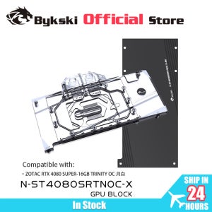 ZOTAC RTX 4080 SUPER-16GB TRINITY OC 비디오 카드 수냉식/T2 레드 구리 소재용 Bykski N-ST4080SRTNOC-X GPU 블록