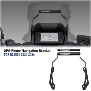 NC750X NC750 X DCT 2021-2024 용 오토바이 전화 홀더 GPS 네비게이션 브래킷 CNC 알루미늄 핸들 바 마운트 액세서리