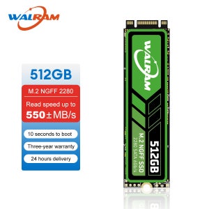 WALRAM M.2 NGFF SATA SSD 128GB 256GB 512GB 1TB NGFF 2280 내부 M2 솔리드 스테이트 드라이브 HDD 1 테라바이트 하드 디스크 (PC 