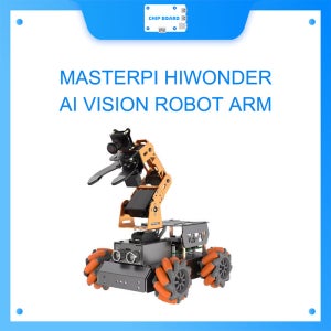 MasterPi Hiwonder AI 비전 로봇 암(Mecanum 바퀴 포함) Raspberry Pi 오픈 소스 로봇 자동차로 구동되는 자동차
