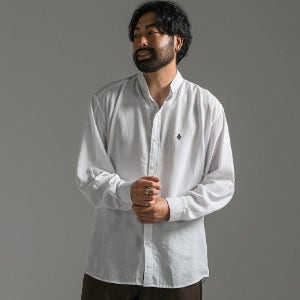 (L-7XL)케르벤 차이나넥 린넨셔츠[빅사이즈 여름셔츠 댄디룩 자수]