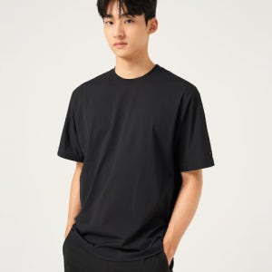 [빈폴 멘] [BEANPOLEKNAP] 라운드 티셔츠  블랙 BC5742N045