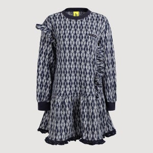 [럭키슈에뜨]Argyle Pattern Knit Mini Dress 네이비 LYDAW26430NYX