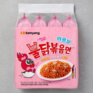 [삼양] 까르보불닭볶음면 4입