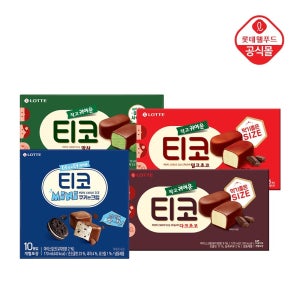 롯데웰푸드 롯데 티코 미니 쿠키앤크림 170ml 2개 + 티코 510ml 2개 택1
